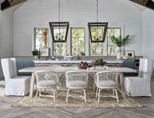 Coastal style dining room